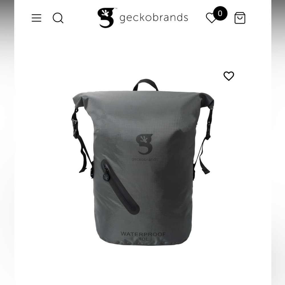 Gray Waterproof Backpack